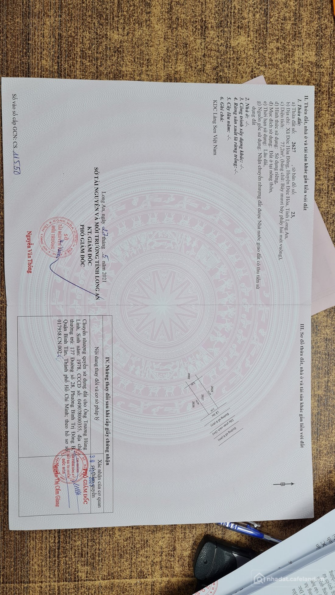 Bán đất thổ cư: Chính chủ, bán đất KĐT Làng Sen