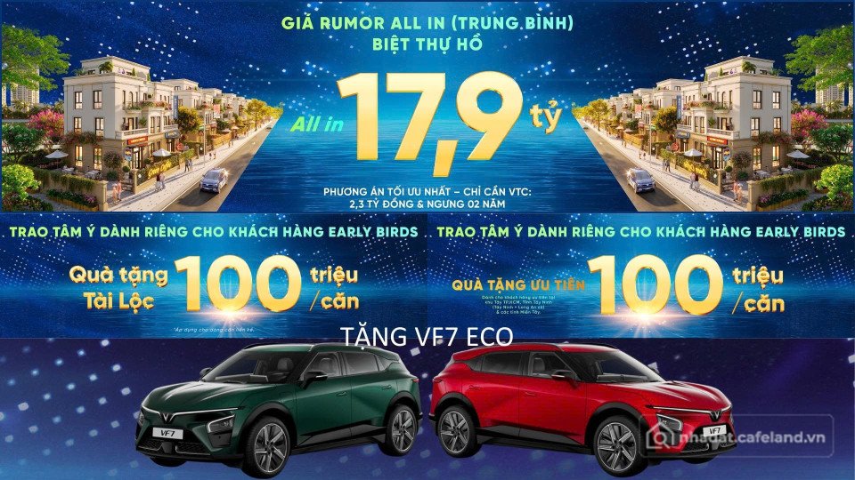 Bán nhà riêng: bán dự án vin homes green city-biệt thự view hồ the swan lake giá