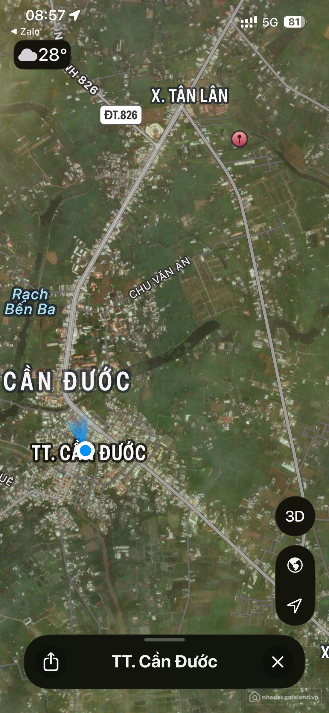 Bán đất thổ cư: Cần bán lô đất KDC Tân Lân