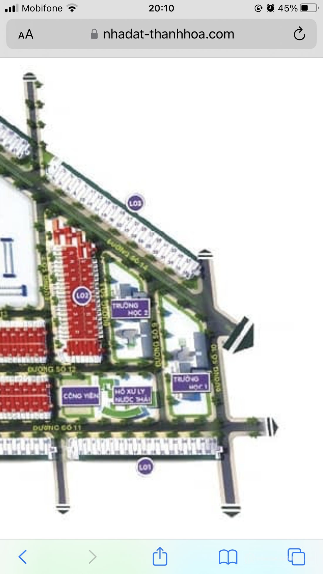 Bán đất thổ cư: Dự án khu đô thị Sao Mai