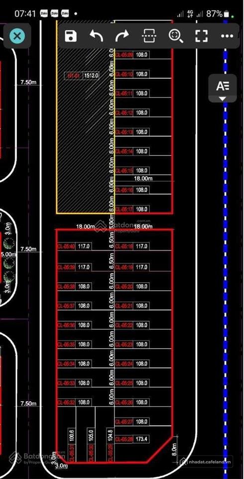 Bán đất thổ cư: Bán lô đất mặt đường thanh niên cảnh dịch, khu phố cường thịnh, 