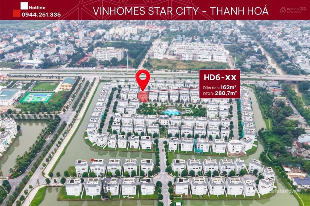 Bán nhà riêng: Bán biệt thự song lập 162m2 đối diện vườn hoa phân khu hướng dươn