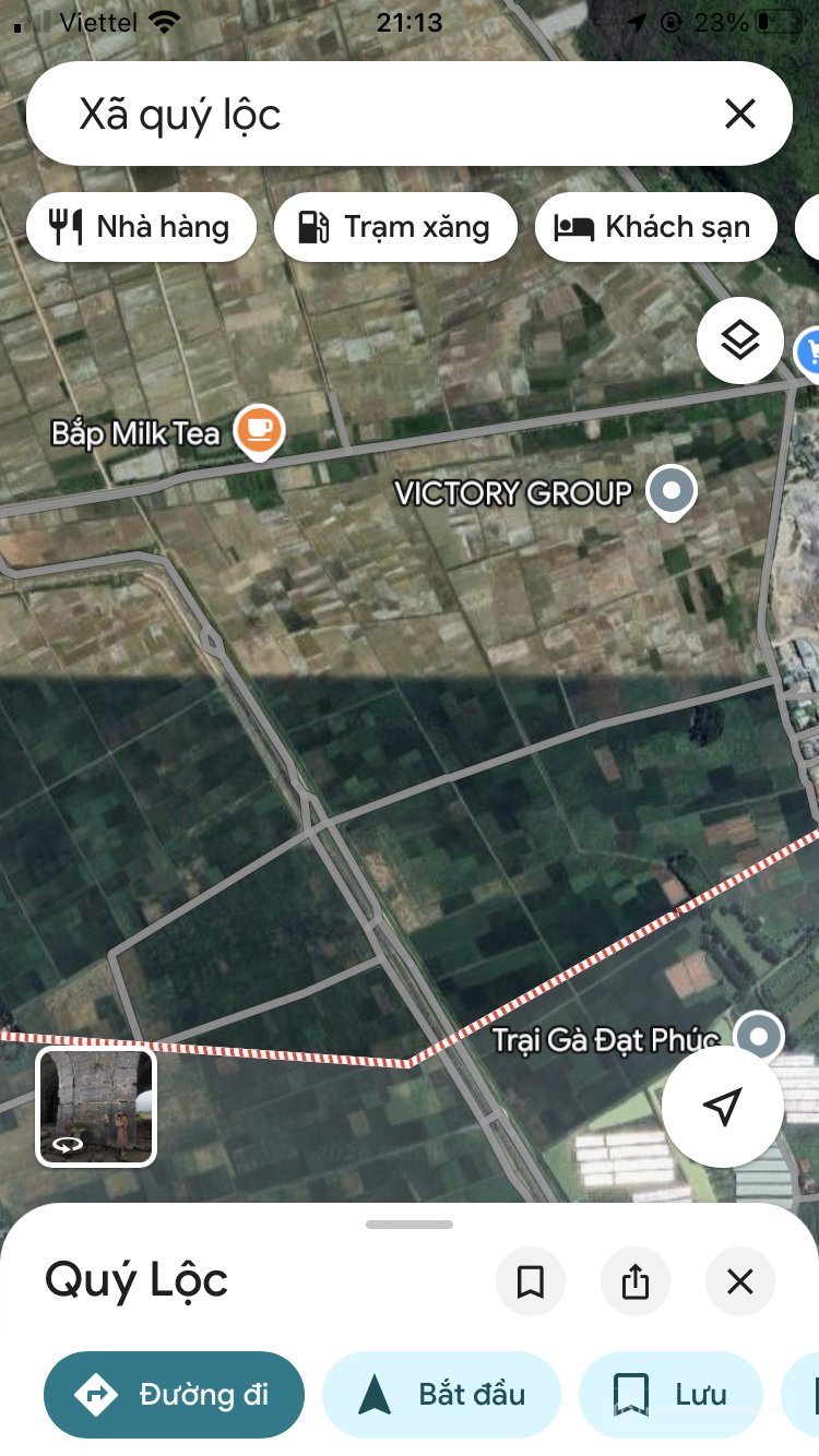 Bán đất thổ cư: Đối diện cụm công nghiệp Quý Lộc