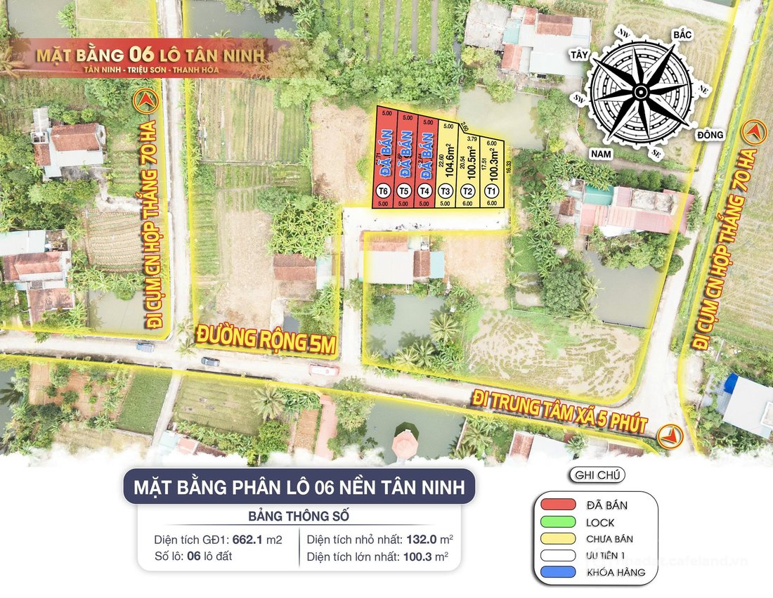 Bán đất thổ cư:  Chỉ 3xx triệu sở hữu ngay vị trí vàng ven KCN Hợp Thắng - Tân 