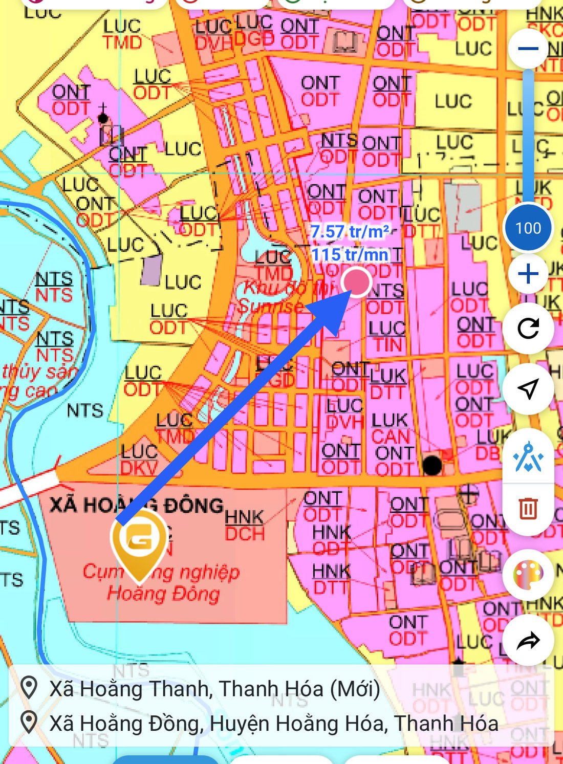 Bán đất thổ cư: Bán đất lô 2 Tỉnh lộ 510b Hoằng Đông Hoằng hoá