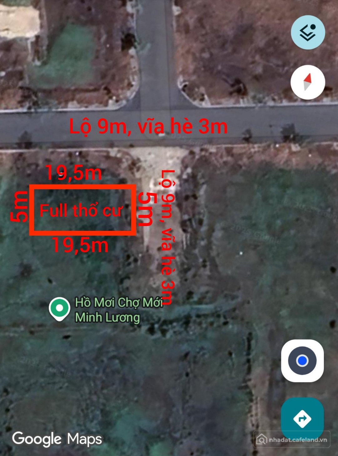 Bán đất thổ cư: 41/25 Cần bán gấp nền full thổ cư trong khu đô thị chợ mới Minh