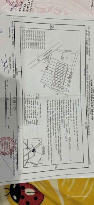 Bán đất thổ cư: BÁN ĐẤT PHƯƠC LONG THỌ, ĐẤT ĐỎ, TP. HCM, DT 1000M2 , PHỦ HỒNG, G