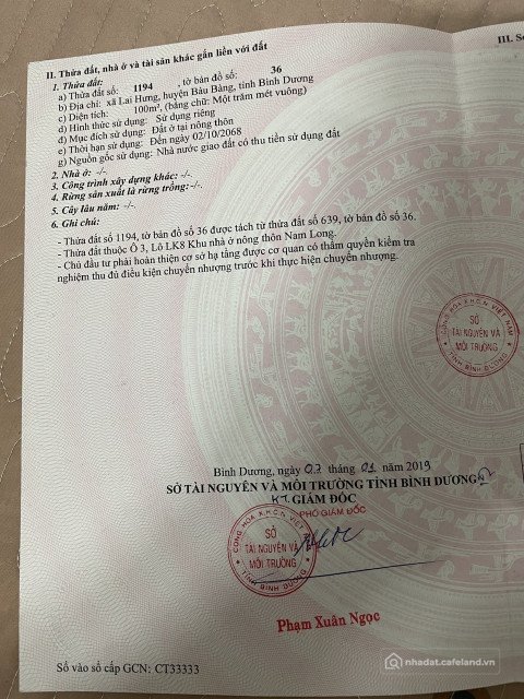 Bán đất thổ cư: Đất thuộc dự án Nam Long TAT - Bàu Bàng