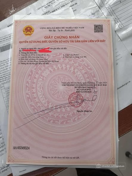 Bán đất thổ cư: Cần bán lô đất Tuấn điền phát 3