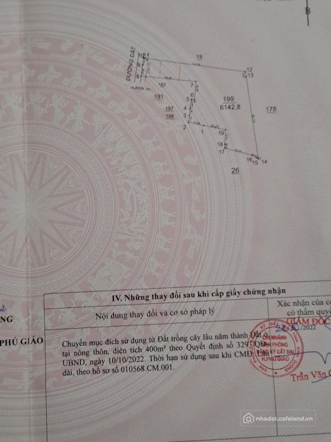 Bán đất thổ cư: Bán Lô đất khu công nghiệp AN Bình Phú Giáo Bình Dương. 6142m2 l