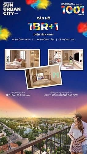 Căn hộ chung cư: Cho thuê căn hộ 1PN+ dự án Sun Urban City