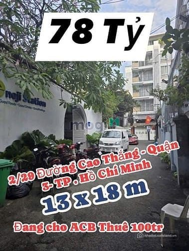 Bán nhà riêng: Viên kim cương Ngay Cao Thắng Q 3 .giáp quận 1  hơn 230 m2