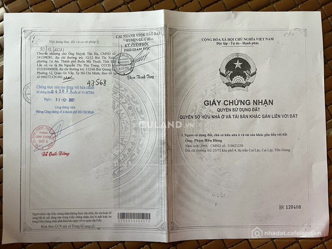 Bán đất thổ cư: -Bán Đất Xã An Nhơn Tây, Huyện Củ Chi.TPHCM