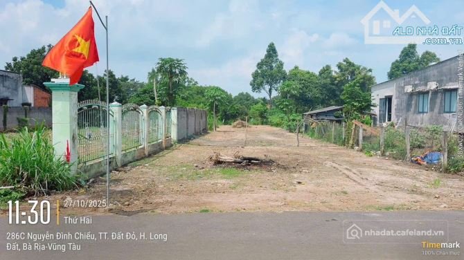 Bán đất thổ cư: MẶT TIỀN NGUYỄN ĐÌNH CHIỂU - TRUNG TÂM TT ĐẤT ĐỎ - DÂN CƯ Ở KÍN 