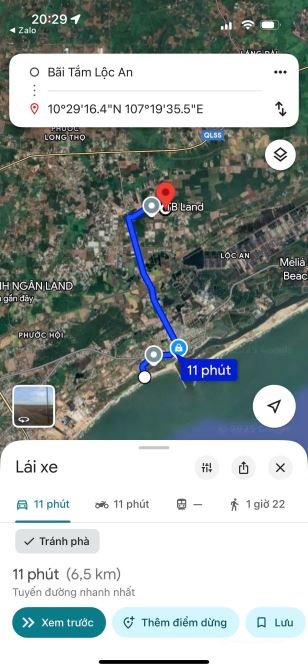 Bán đất thổ cư: SIÊU RẺ- ĐI BIỂN LỘC AN 5KM- NGAY KHU QH SÂN BAY VÀ SÂN GOLF HỒ 