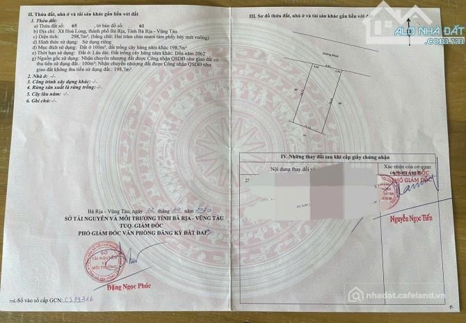 Bán đất thổ cư: Bán gấp bán lô đất đẹp đường 22 Phường Tam Long, Khu Dân Cư giá 