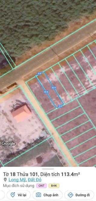 Bán đất thổ cư: BÁN GẤP LÔ ĐẤT 113M2 Ở PHƯỚC HẢI - LONG ĐẤT CHỈ 1 TỶ 1