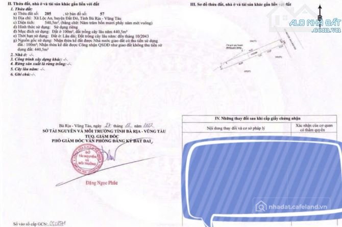 Bán đất thổ cư: SỞ HỮU LÔ ĐẤT NHÀ VƯỜN VỚI DIỆN TÍCH HƠN 1 SÀO NGAY BIỂN LỘC AN,