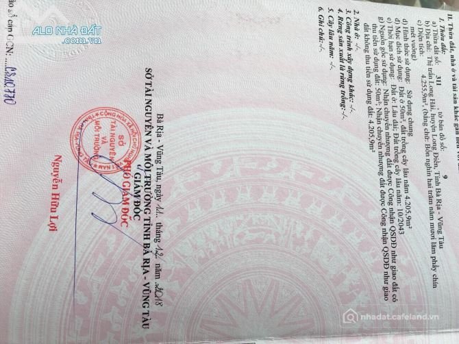 Bán biệt thự: biệt thự vườn long hai long điền vung tàu