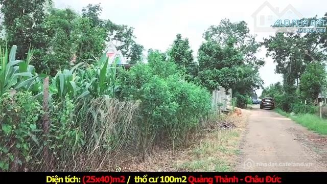 Bán đất thổ cư: Bán lô siêu phẩm sang đẹp có thổ cư xã Quảng Thành huyện Châu Đứ