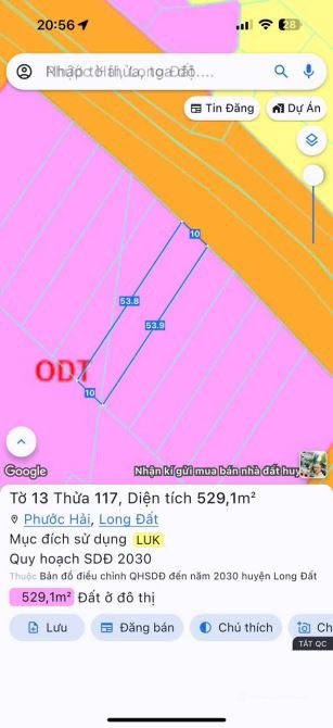 Bán đất thổ cư: BÁN NHANH ĐẤT MẶT TIỀN TỈNH LỘ 44B – PHƯỚC HẢI, LONG ĐẤT – BRVT 
