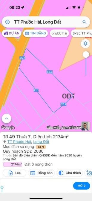 Bán đất thổ cư: MỘT LÔ ĐẤT TIỀM NĂNG PHÁT TRIỂN KHU DU LỊCH BIẺN VÀ CÓ 