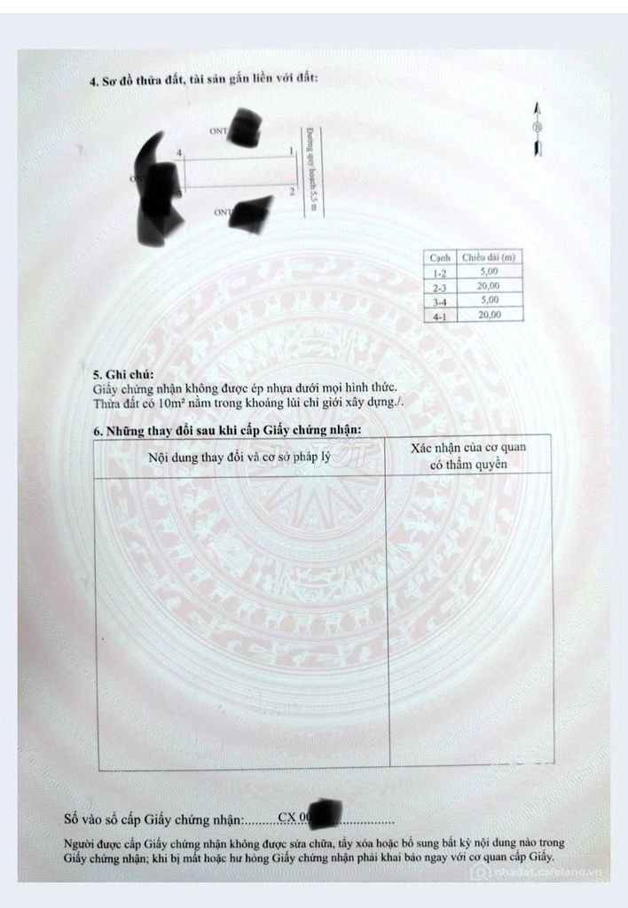 Bán đất thổ cư: Đất ở khu dân cư