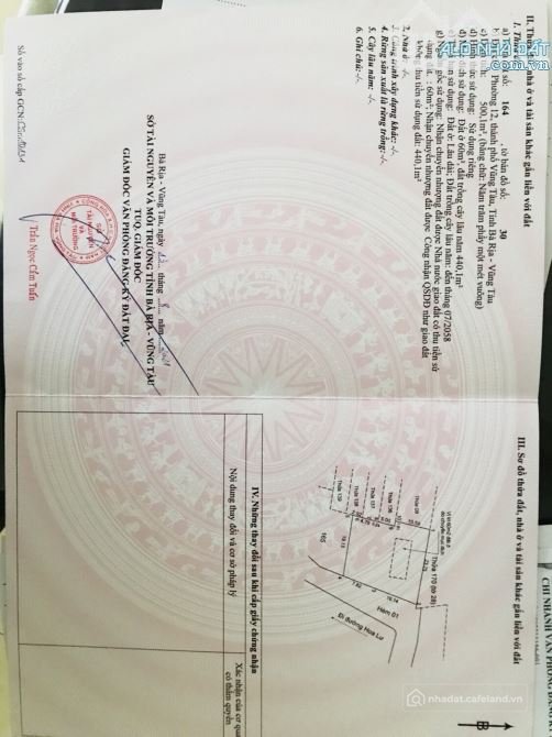 Bán đất thổ cư: CCDV - Cần bán gấp lô đất đẹp Phường 12, TP. Vũng Tàu – Khu dân 