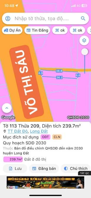 Bán đất thổ cư: SIÊU VỊ TRÍ TRUNG TÂm-GÓC 2 MẶT TIỀN VÕ THỊ SÁU- ĐẤT ĐỎ DIỆN TÍC
