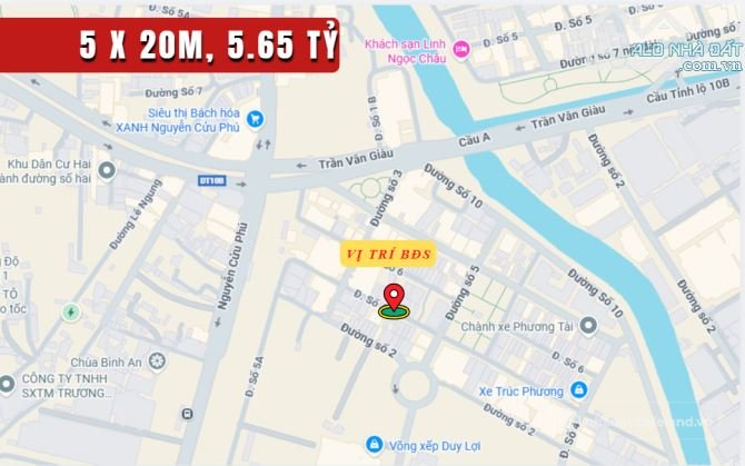 Bán nhà riêng: Bán nhà MT đường Số 3, P. Tân Tạo, 5 x 20m, cấp 4, giá 5.65 tỷ (T