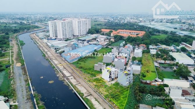 Bán đất thổ cư: Đất Đầu Tư Mặt Tiền Đường 20m Kênh Tham Lương 80m2 Giá Tốt 5,7 T