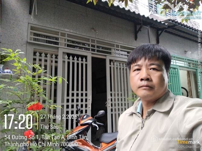 Bán nhà riêng: Hẻm xe hơi, ngang 4m, 3 tầng, Đường số 1, Tân Tạo A, thông Tỉnh L