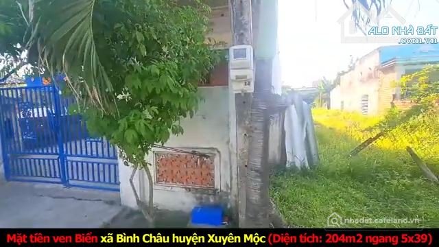 Bán đất thổ cư: Bán đất đẹp có thổ cư mặt tiền Ven Biển xã Bình Châu (Xuyên Mộc 