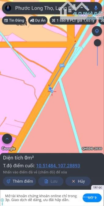 Bán đất thổ cư: Bán đất mặt tiền đường Phạm Hùng. Cạnh cổng 2 kcn Đất Đỏ. Dt 100