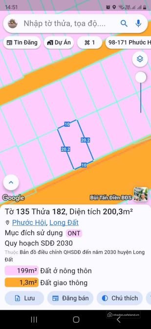 Bán đất thổ cư:  CẦN BÁN GẤP – LÔ ĐẤT VEN BIỂN SIÊU ĐẸP PHƯỚC HẢI (LỘC AN CŨ) –