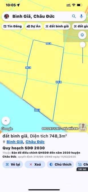 Bán đất nông, lâm nghiệp: 750tr Sơ Hữu Lô Đất Khu Dân Cư - Đường Nhựa - Sổ Riêng