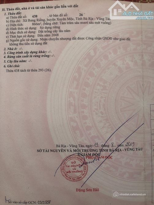 Bán đất thổ cư: BÁN ĐẤT Có THỔ CƯ – VỊ TRÍ ĐẸP GẦN HỒ TRÀM – KHÔNG GIAN XANH HIẾ