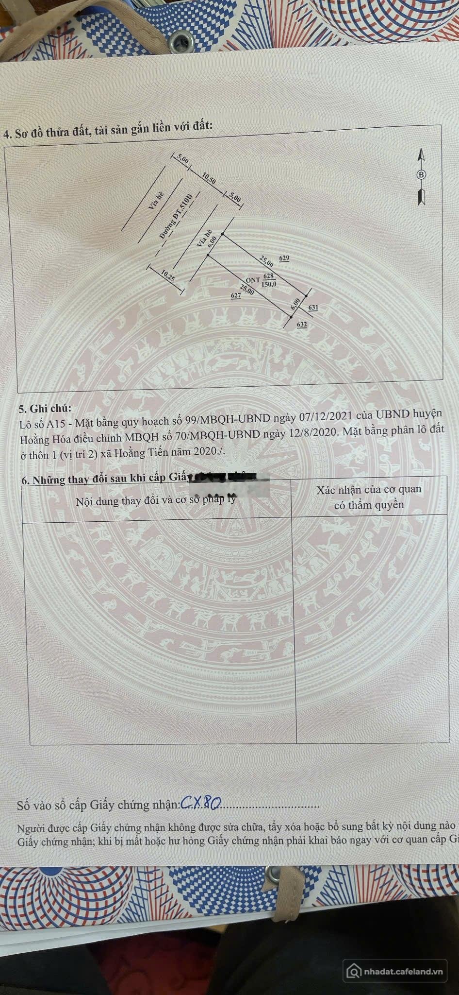 Bán đất thổ cư: Bán lô đất ven biển Hoằng Trường, Hải Tiến, sát dự án Flamingo, 