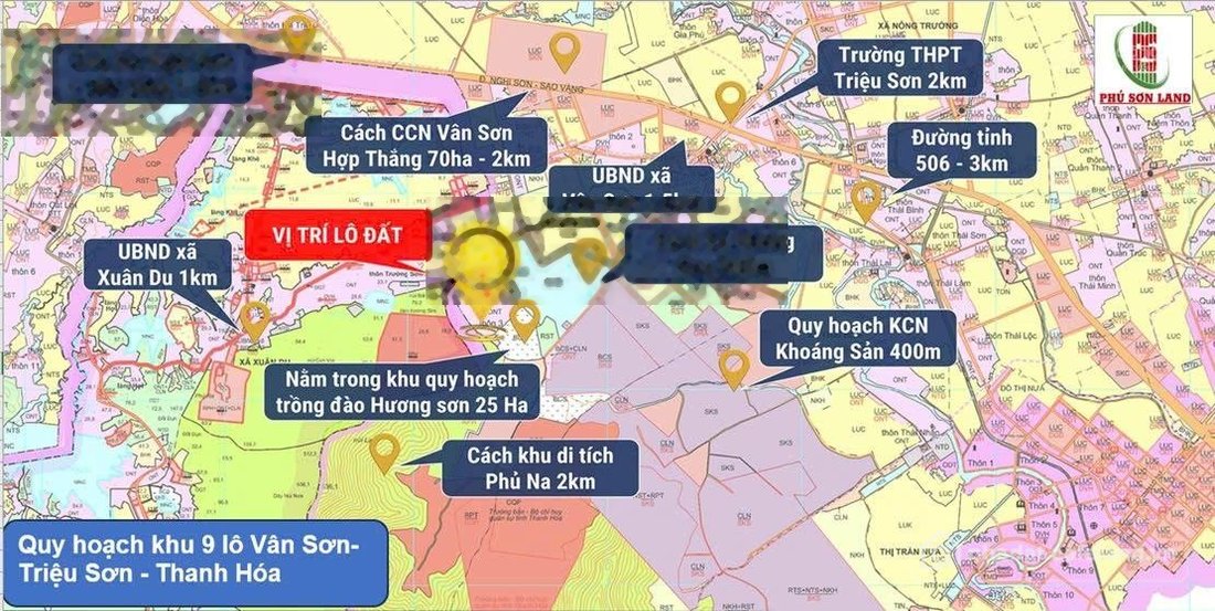 Bán đất thổ cư: Bán Đất tại Xã Văn Sơn, Huyện Triệu Sơn, Thanh Hoá, 200 triệu, 1