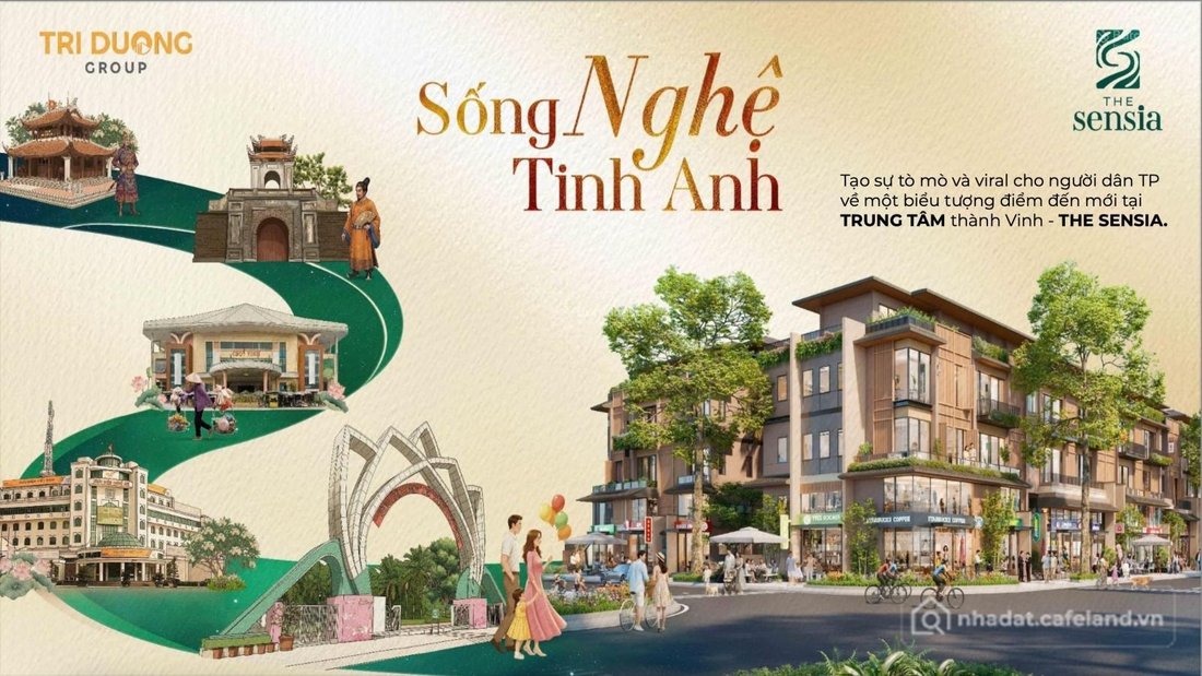 Bán biệt thự: The Sensia - Trí Dương Vinh Tân khu đô thị cho người Nghệ