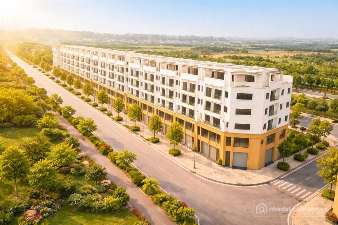 Bán nhà phố dự án: Chỉ còn 01 căn duy nhất tại Bắc Ninh - Shophouse lô góc, giá 