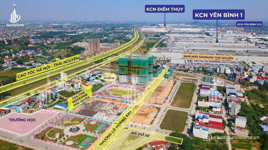 Bán đất thổ cư: Bán Đất Nền Dự Án giá cực chất tại Khu đô thị Yên Bình Thái Nguy
