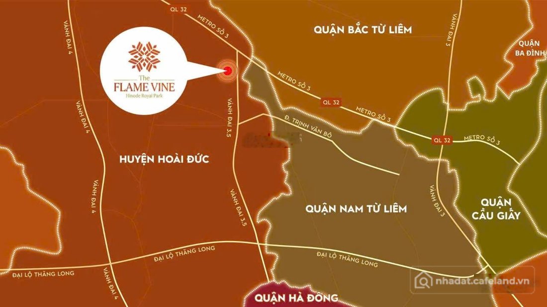 Bán căn hộ chung cư: Chung cư The Flame Vine khu đô thị Hinode Royal Parrk chỉ t