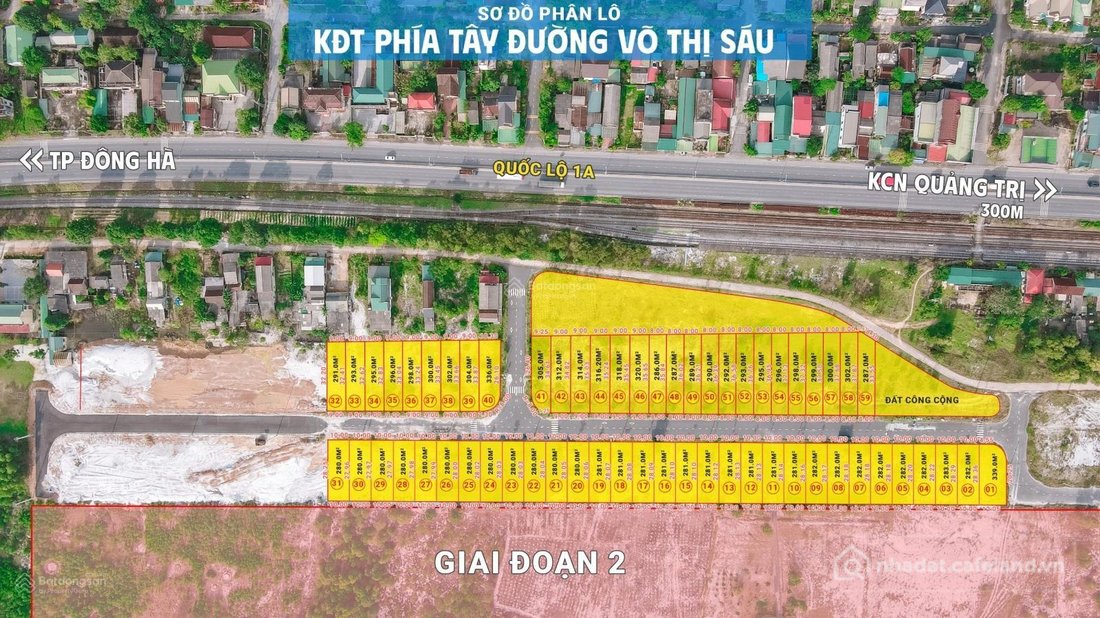 Bán đất thổ cư: Đất đấu giá sát KCN VSIP 8 Quảng Trị 265m2 full thổ cư | trục ch