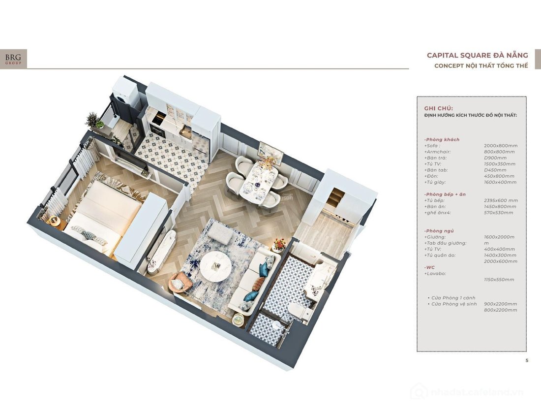 Bán căn hộ chung cư: Hàng hiếm! Suất ngoại giao căn 1PN Capital Square view sông