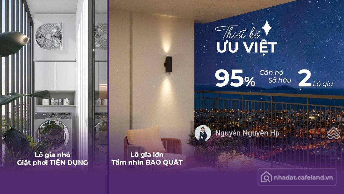 Bán căn hộ chung cư: MIA Center Point 2PN view biển, tầng cao, bàn giao full nội