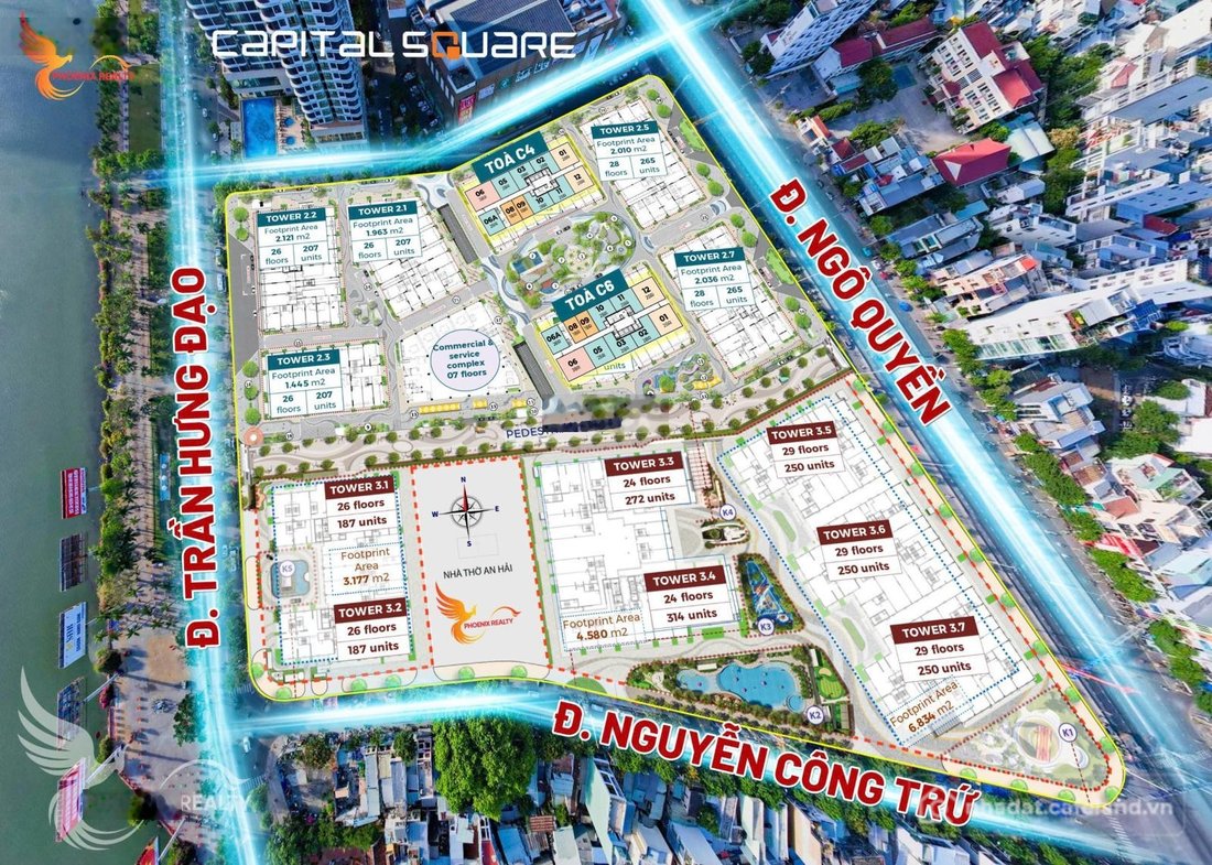 Bán căn hộ chung cư: Cần bán 3 căn ngoại giao 2PN Capital Square, giỏ hàng độc q