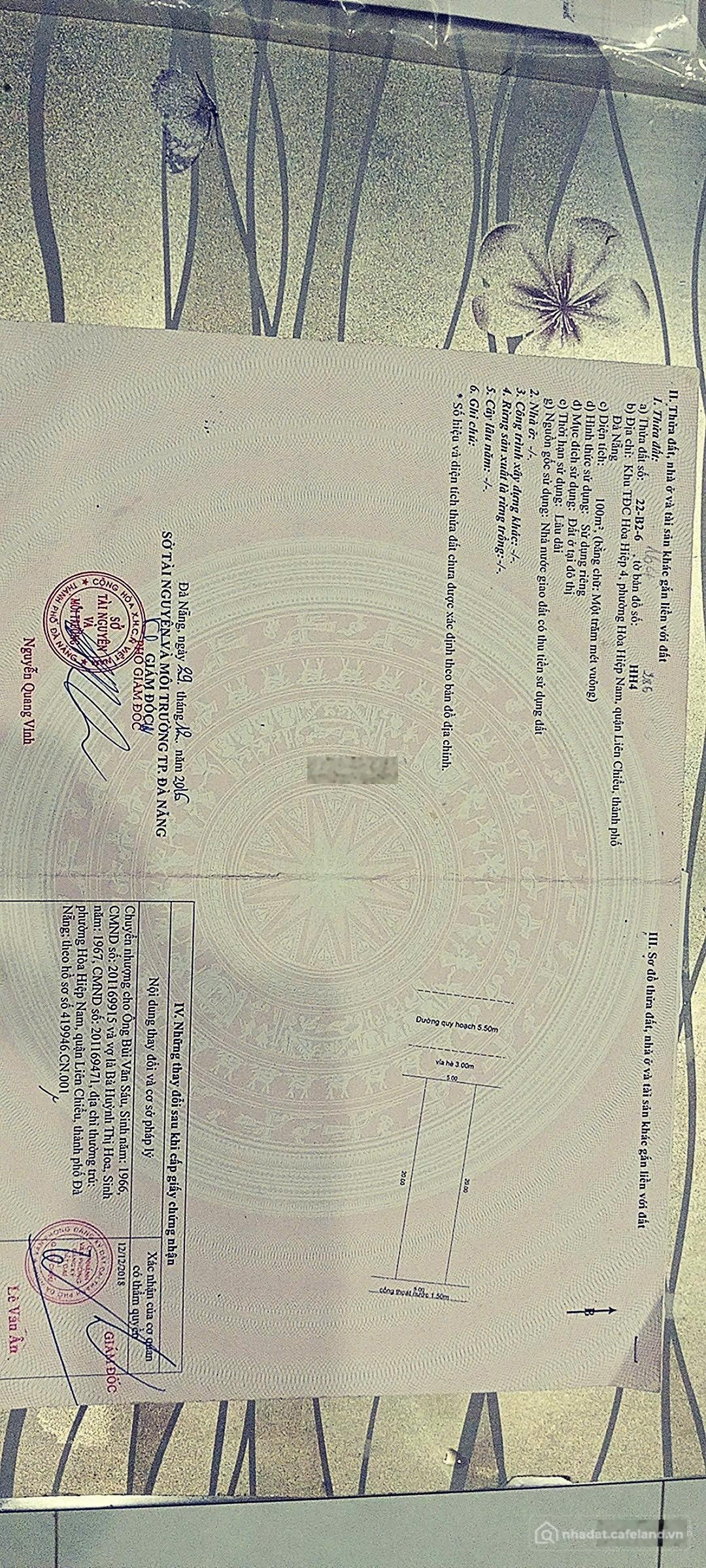 Bán đất thổ cư: Bán đất TĐC Hoà Hiệp 4 100m² kẹp lô góc gần Ecohome giá 3,55 tỷ