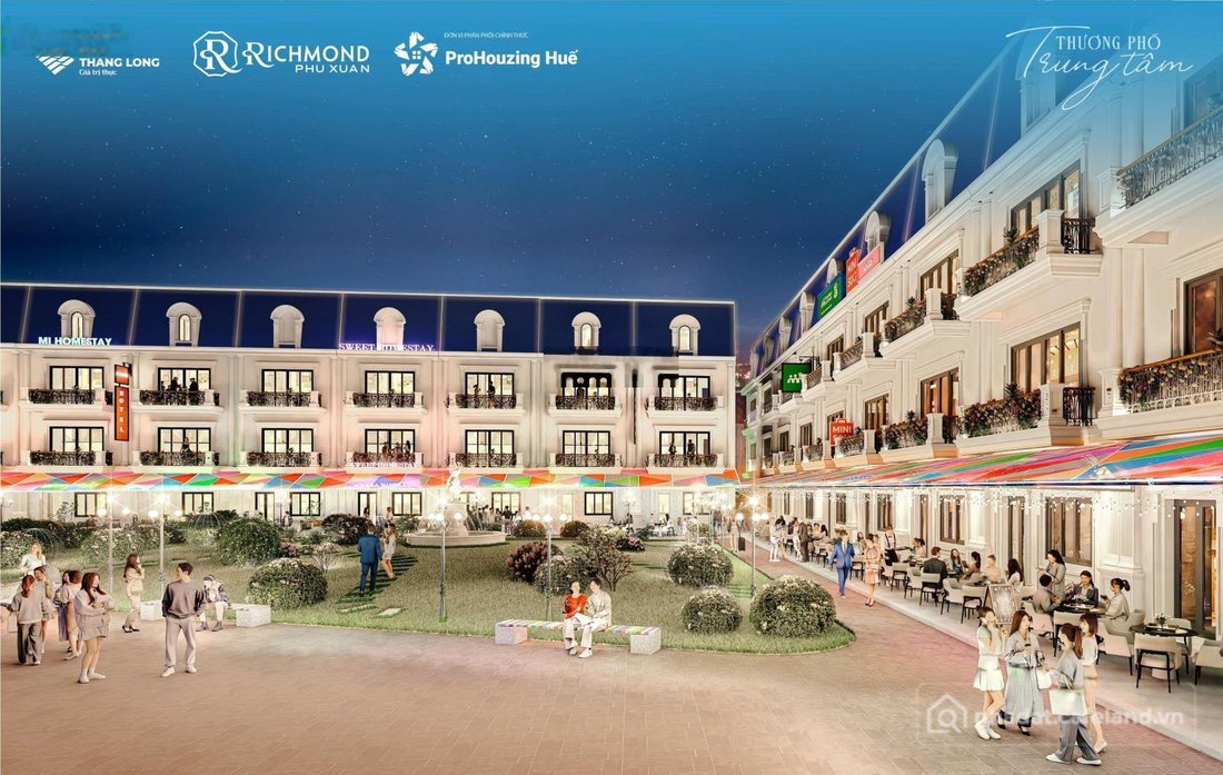 Bán nhà phố dự án: Ra mắt 40 căn shophouse mặt tiền chợ cống giá đầu tư tại Huế