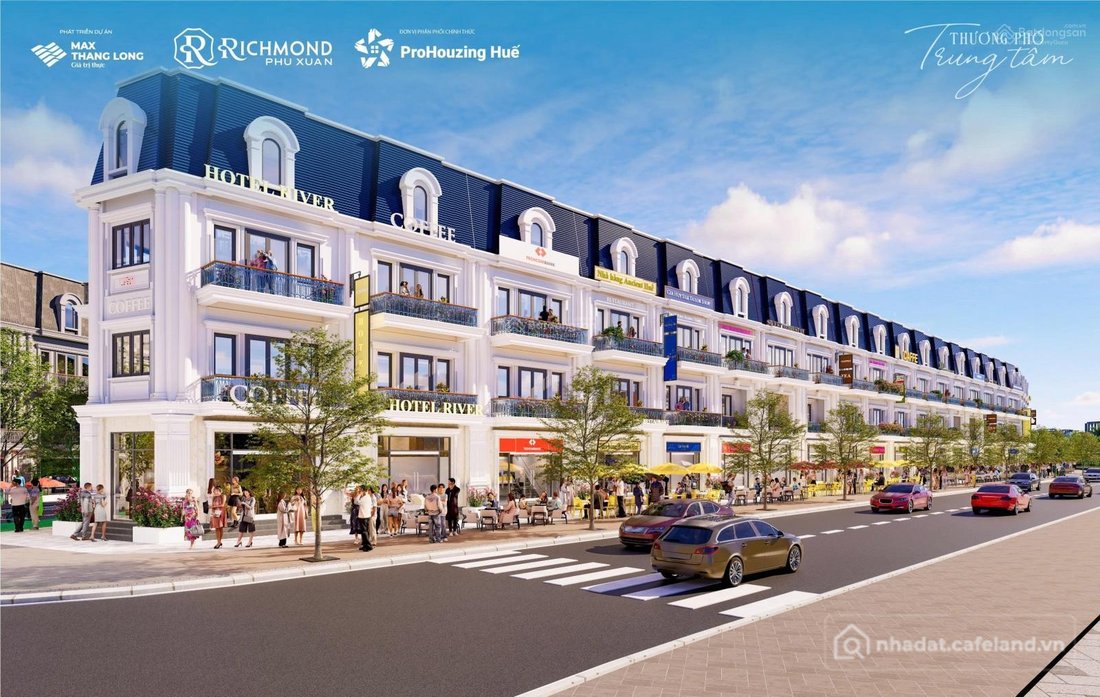 Bán nhà phố dự án: Chính thức nhận booking - phân khu Richmond Phú Xuân